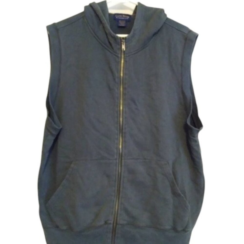 🛑LAST CHANCE🛑CHARTER CLUB Sleeveless Zip-up Hooded Vest BUY NOW